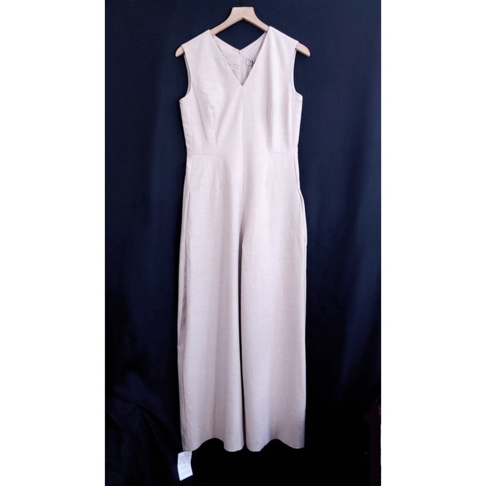MM Lafleur Beige Sleeveless Jumpsuit - Picture 5 of 11